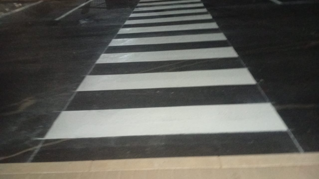 Parking bay line marking project